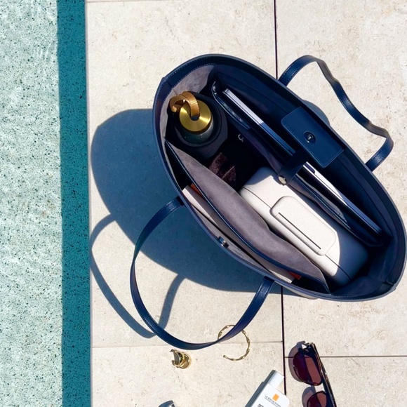 Lawful London Laptop tote bag - navy / gray interior NEW no tags w/dustbag - Picture 6 of 6